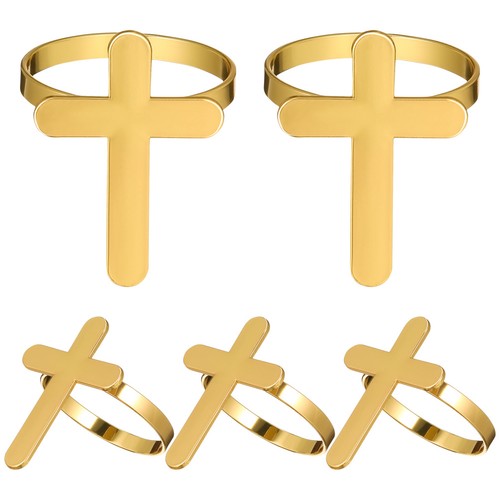4pcs cross shaped metal napkin - 4pcs,