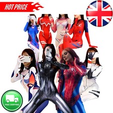 Halloween Costume Girl Cosplay Outfit Women-Spiderman sexy outfit Jumpsuit UK