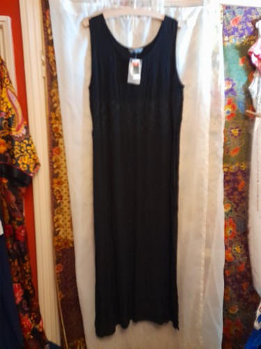 Sleeveless black long - sleeveless, dress