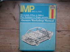 hillman imp 1963 - 1976 all models 875 & 998 cc owners workshop manual hardcover
