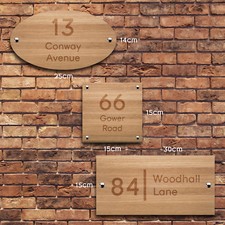 Personalised House Sign, Laser