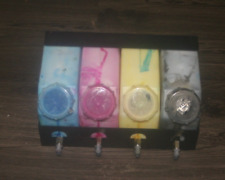 ROLAND MIMAKI MUTOH PRINTER SOLVENT BULK INK SYSTEM TANKS WITH VALVES / HOLDER