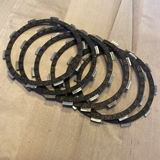 Genuine Yamaha DT125LC Clutch Friction Plates. (X6) 10V-16321-00 NOS.
