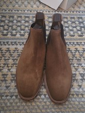 mens loake apsley tan suede chelsea boots