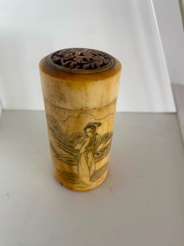 Vintage chinese carved - vintage, bone