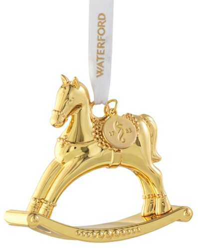 Waterford gold rocking horse - gold,