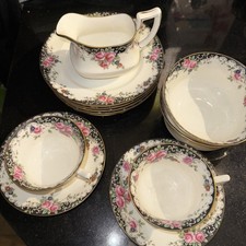 Aynsley China Tea Set 21 Piece Rose Pattern