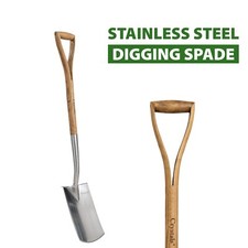 High-quality Stainless Steel Pointed Spade 97cm with Wooden Handle