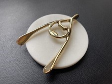Lucky wishbone solid brass - -,