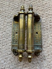 2 Antique Brass Sash Window