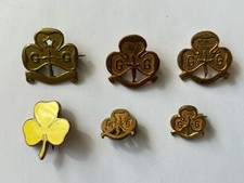 Various Old Girl Guide Badges, Sold Separately .