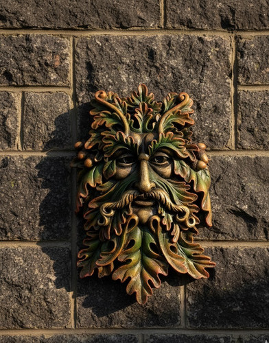 Large fantasy green man wall - fantasy,