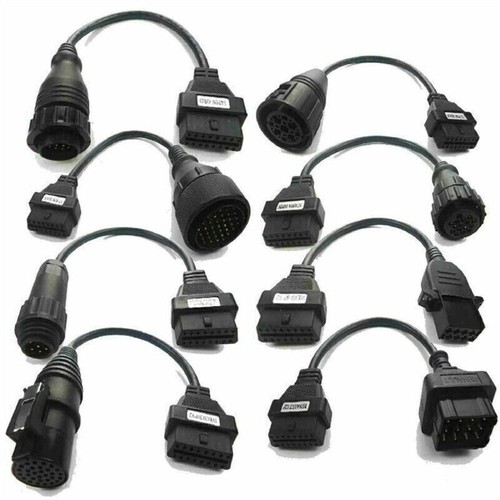 8pcs set obd2 truck cables - 8pcs/set,