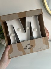 Alphabet Letter M LED Marquee Sign Lights Up Prop Wedding Event Bedroom Decor