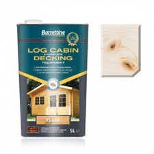 Barrettine Log Cabin Treatment 5L | Complete Decking Treatment | Water Repellent