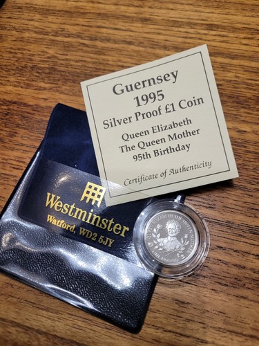 Sterling silver proof - sterling, £1