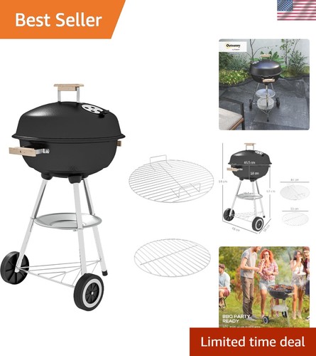 Sturdy charcoal bbq smoker - charcoal,