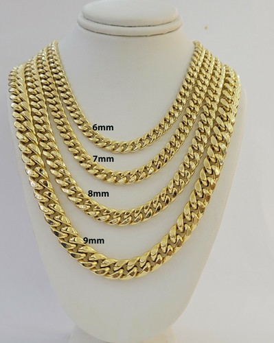 14k yellow gold chain miami - gold,