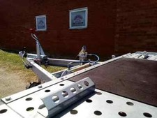Car transporter trailer bed - transporter, on