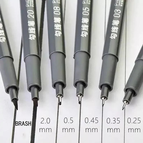 6pcs set fine - 6pcs/set, liner