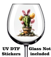 Easter Cactus UV-DTF Stickers