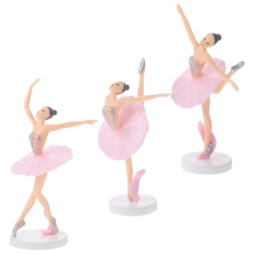 3pcs pink ballet dancer - ballet,