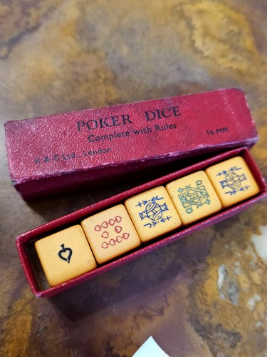 Vintage poker dice - vintage,
