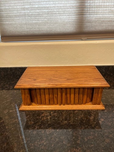Vintage 1986 solid oak tambour - solid,