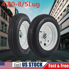 2 Pack Trailer Tire Wheel