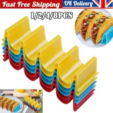 1-8Pcs Taco Holder Pancake Stand Mexican Food Wave Shape Hard Rack Cooking Tools