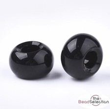 10 GLASS RONDELLE DONUT BEADS