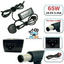 GENIUNE DELL CHARGER 19.5V - 3.34A, 65W ROUND PIN (SIZE 7.4mm) WITH POWER LEAD