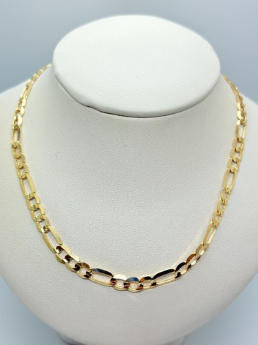 9ct yellow solid gold figaro - 9ct,