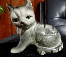 Vintage ceramic grey - vintage, tabby