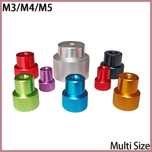 Aluminium alloy knurled thumb - aluminium,
