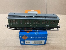 ROCO HO SCALE PASSENGER COACH CAR WAGON DB GREEN 6 WHEEL 4208 NICE !