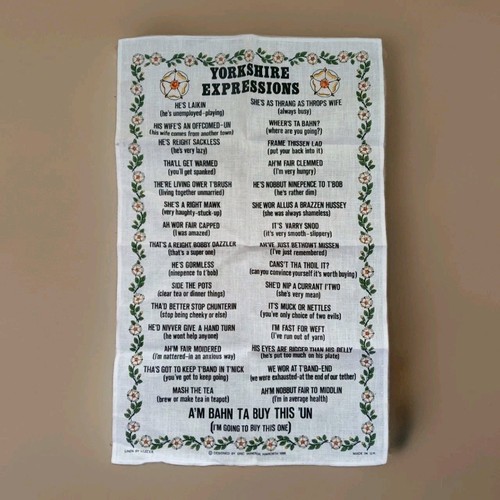 Vintage ulster tea towel - vintage,