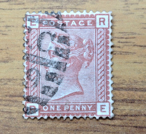 Penny red plate - penny,