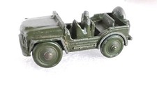 Vintage Benbros Qualitoy Army Military Austin Champ Jeep With Driver 