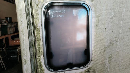 Caravan toilet window - caravan,