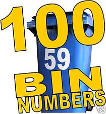 100 WHEELIE BIN NUMBERS earn £ home business in a box