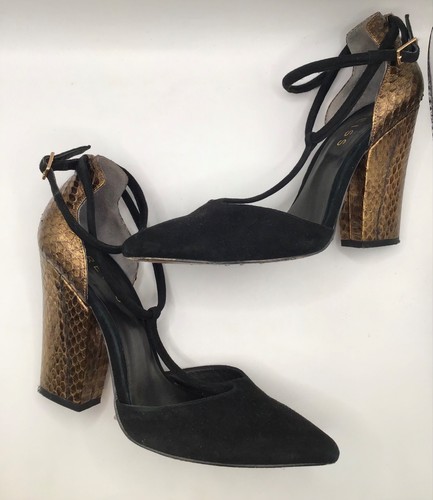 Reiss black gold cocktail - gold,
