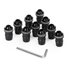Motorcycle Wind Screen Shield Alu M5x16mm Screw Bolt Washers kit Black 10 Pack #