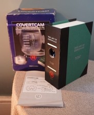COVERTCAM Video Camera - surveillance w/FALSE BOOK DISGUISE Never Used *RARE*