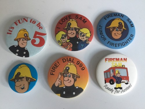 Vintage fireman sam pin - vintage,