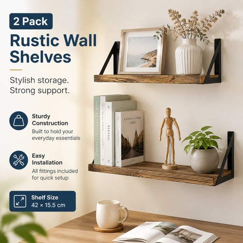 Pcs rustic shelves - 2,