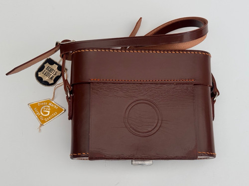 Vintage brown leather camera - vintage,