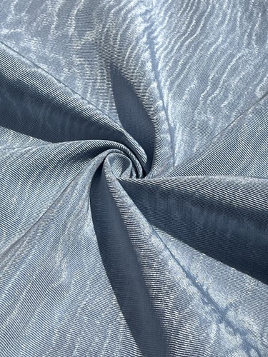 Light blue silk moire fabric - blue,