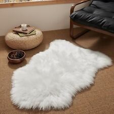 HLZDH Faux Fur Rug Soft Fluffy Single Sheepskin Stule Style Seat Pad AIR VACUMED