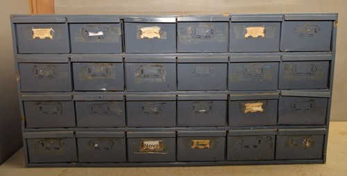 Vintage drawer metal - metal, parts